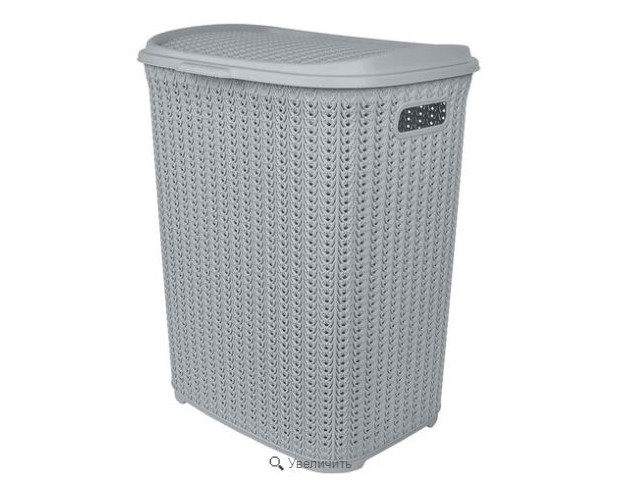 Корзина для белья Plast Team Melange 65л 463*406*507 мм серый шторм PT408011025